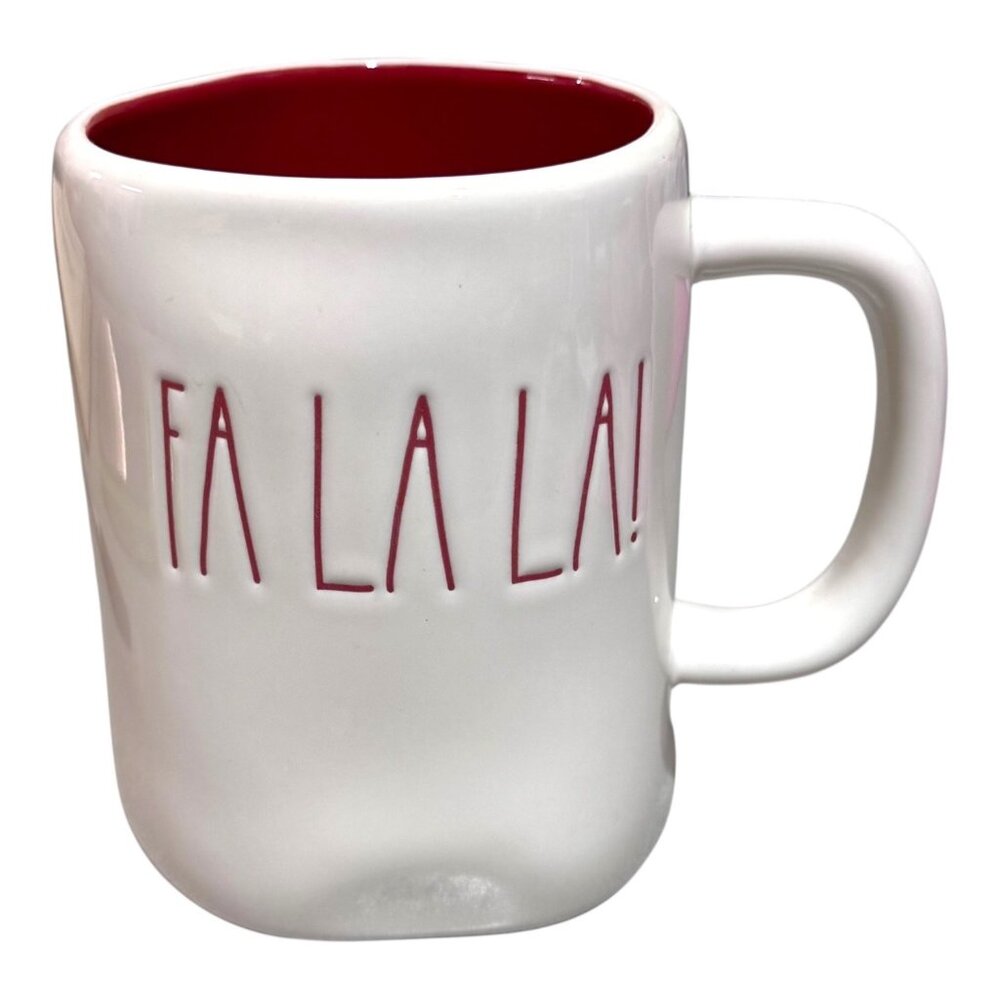 Rae Dunn Artisan Collection By Magenta Ceramic Mug Red Interior Fa La La